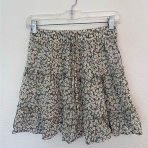 Floral Mini Skirt